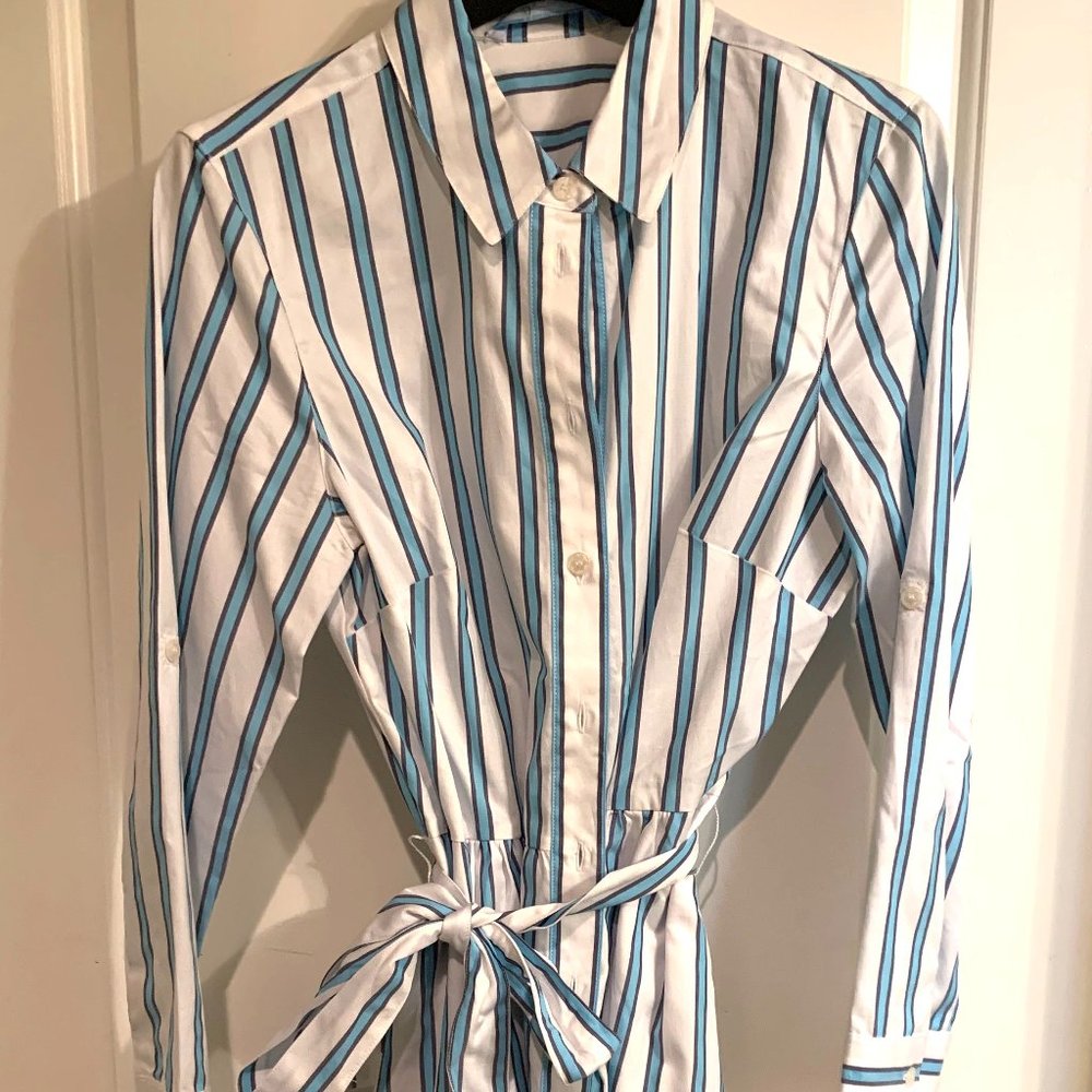 Draper James Striped Shirtdress. NWT. - Picture 7 of 8